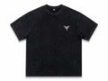 Fury Fit Premium Oversized Acid Wash Tee - Black