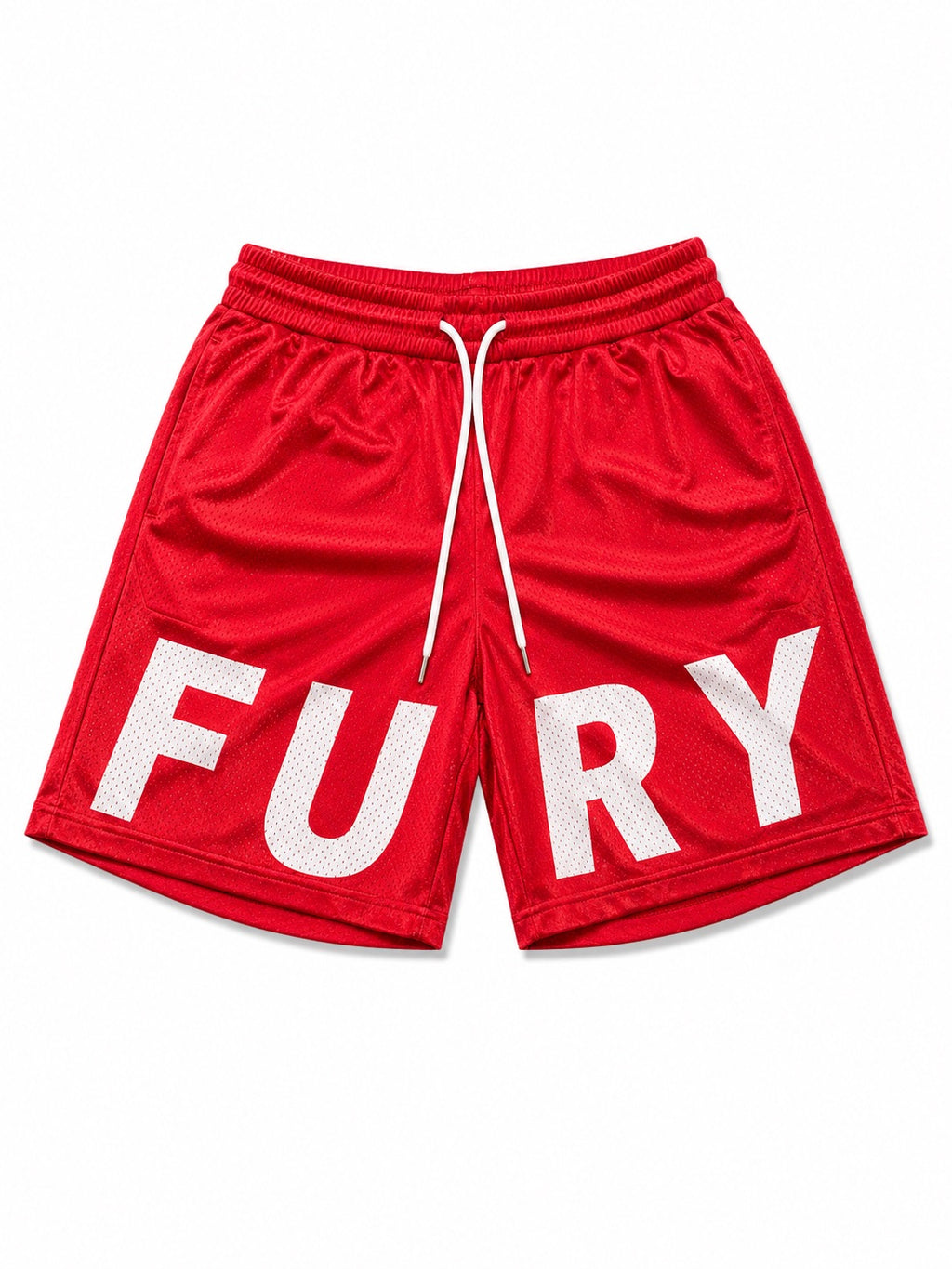 Fury Fit Performance Mesh Shorts – Red