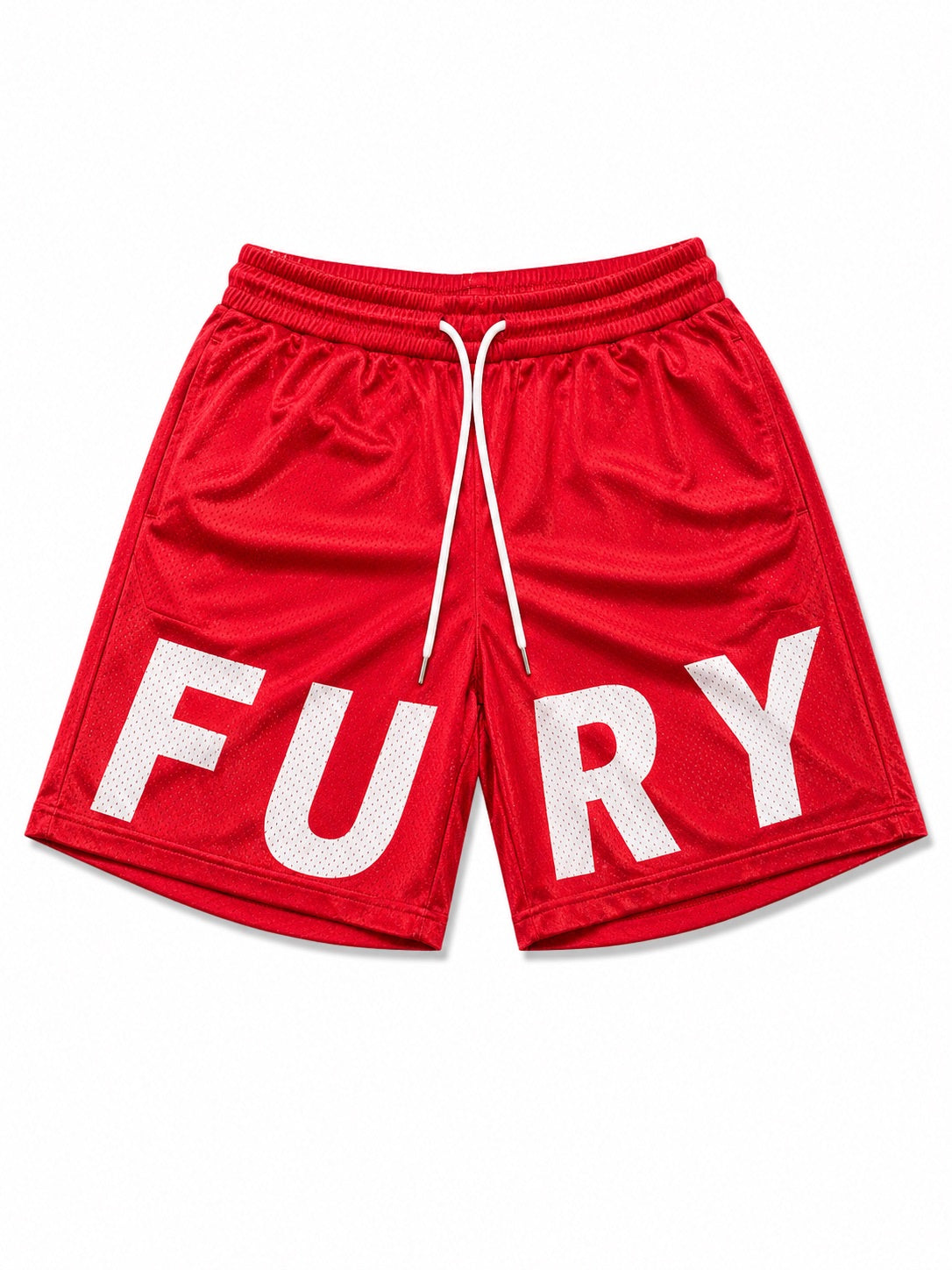 Fury Fit Performance Mesh Shorts – Red