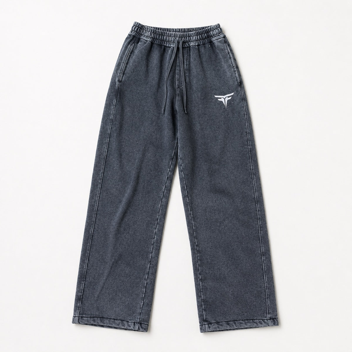 Fury Fit Acid Wash Sweatpants - Black
