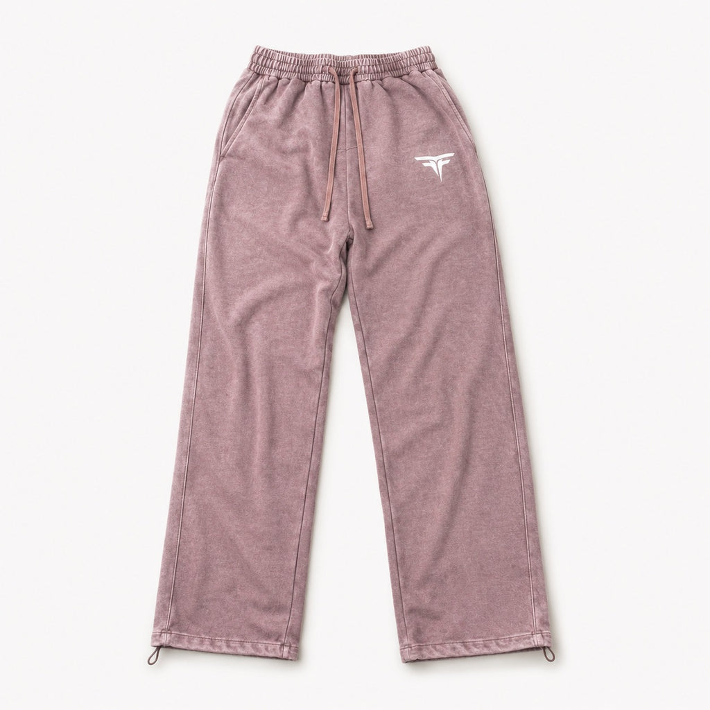Fury Fit Acid Wash Sweatpants - Tan