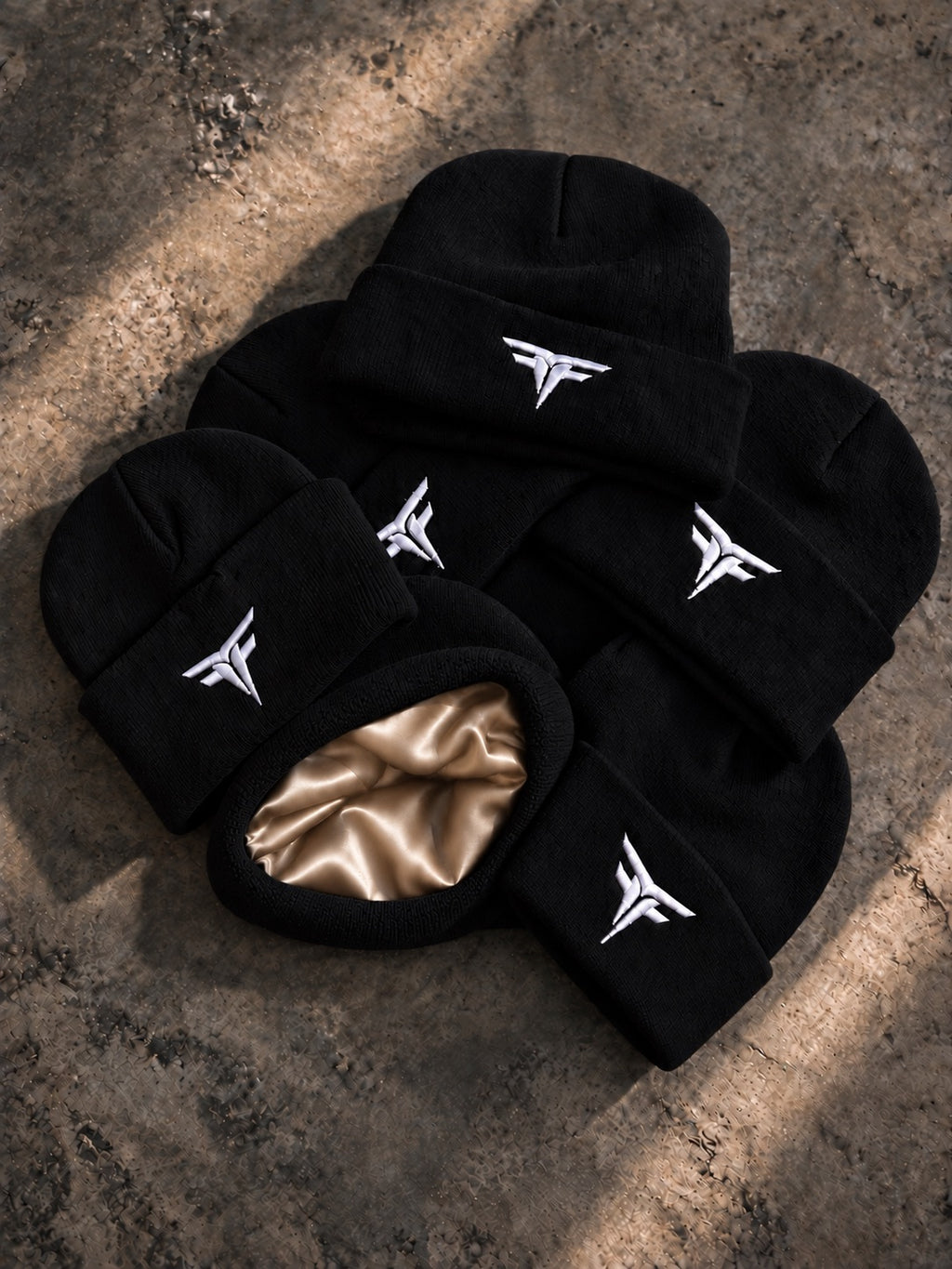 Fury Fit Crown Satin-Lined Beanie — Black