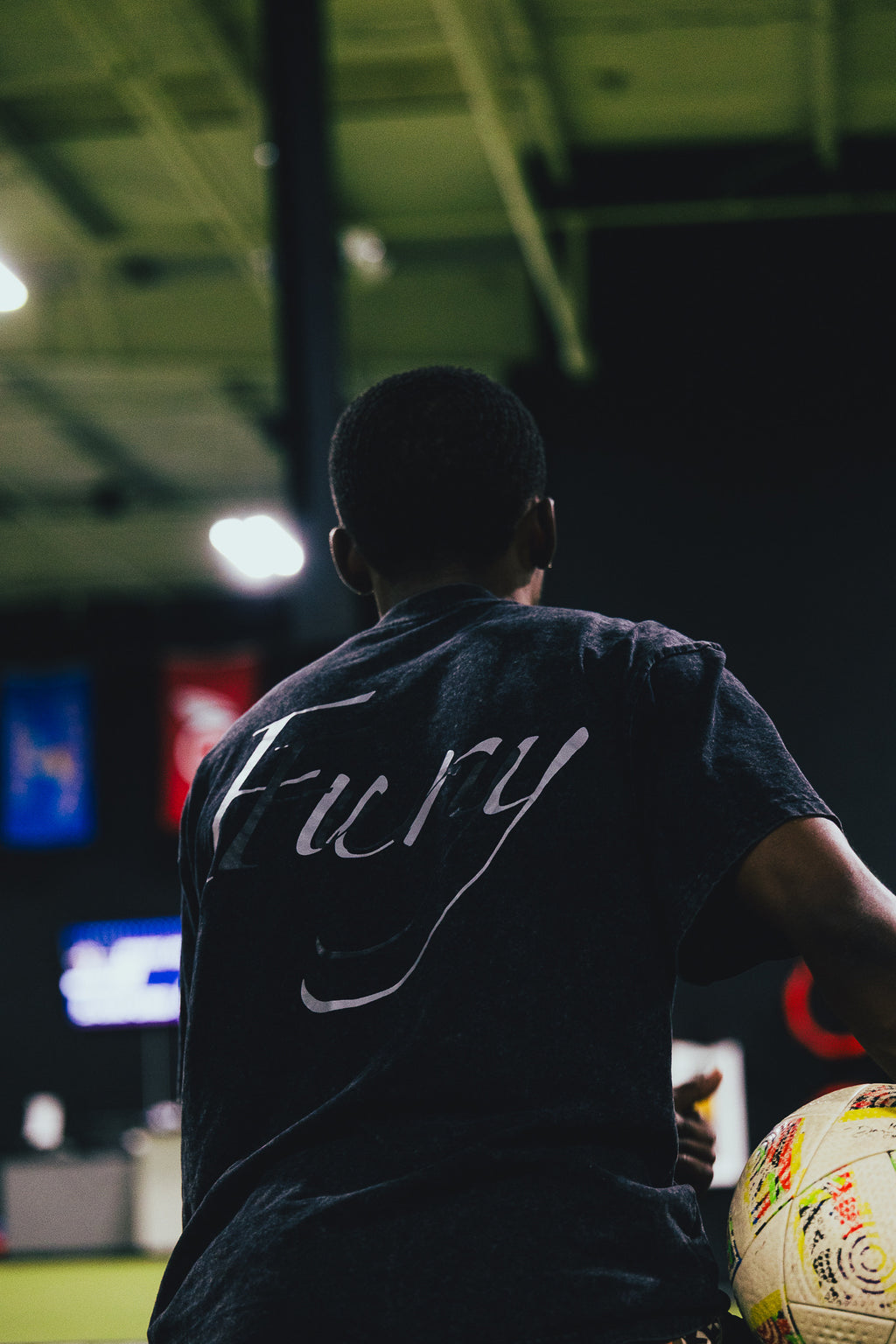Fury Fit Premium Oversized Acid Wash Tee - Black